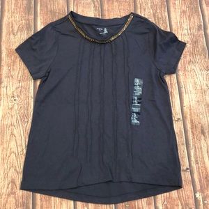 Gap Shirt Beaded Neckline Girl’s XL